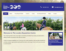 Tablet Screenshot of londonridingschool.com